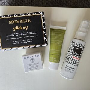 Brand NEW Korres, Bobbi Brown, Spongelle, & IGK 4 Piece Set Bundle